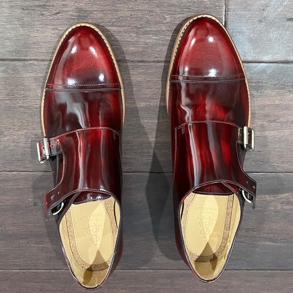The Office of Angela Scott - Mr. Colin Red Leather Double Monk Strap Oxford - 40 - Picture 6 of 14